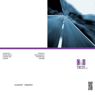 Presentazione C&O Trust Srl