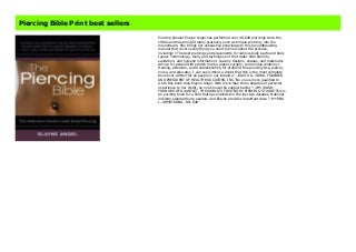 Piercing Bible Print best sellers