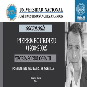 PIERRE BOURDIEU (1930-2002)