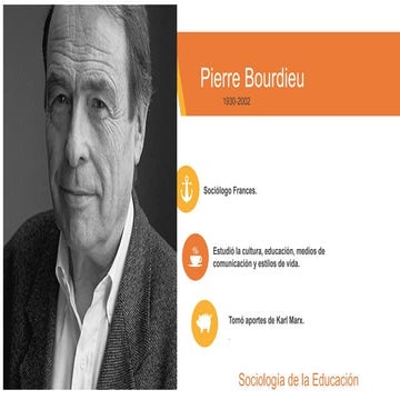 Pierre Bourdieu2025 power point de su bibliografia | PPTX
