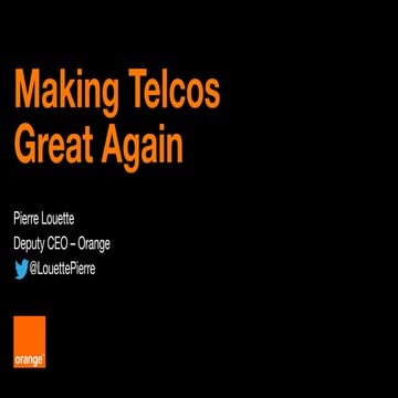 DWS17 - A time for big strategic bets - Plenary session - Pierre LOUETTE - Or...