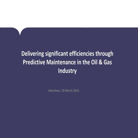 Predictive Maintenance for Oil and Gas 