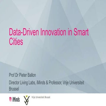 Data-Driven Innovation in Smart Cities