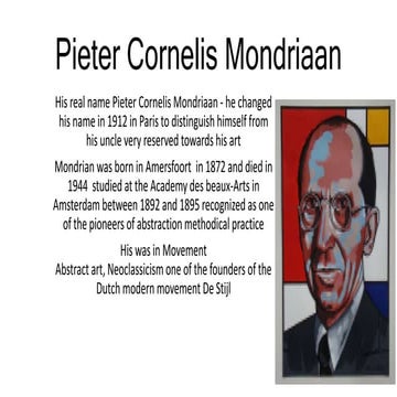 Pieter mondriaan 