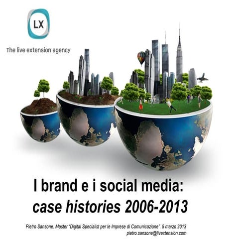 I brand e i social media: case histories 2006-2013
