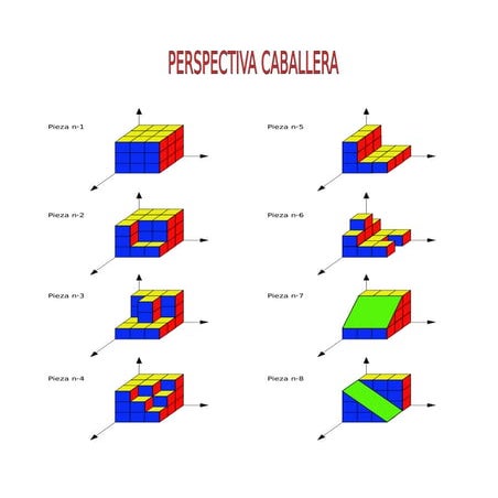Piezas perspec caballera