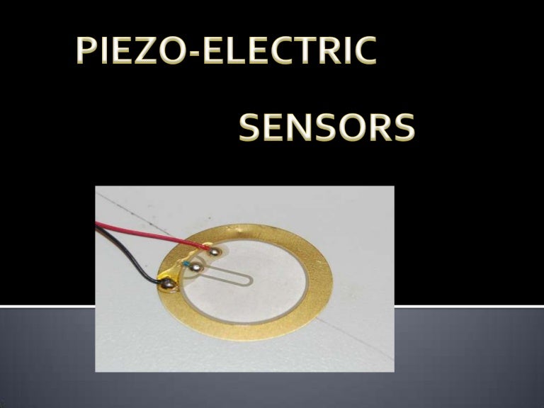 Piezo electric sensor