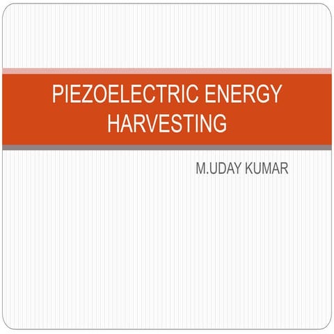 Piezo electric100 ppt