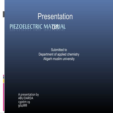 Piezo material