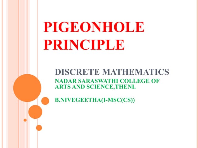 Pigeonhole principle