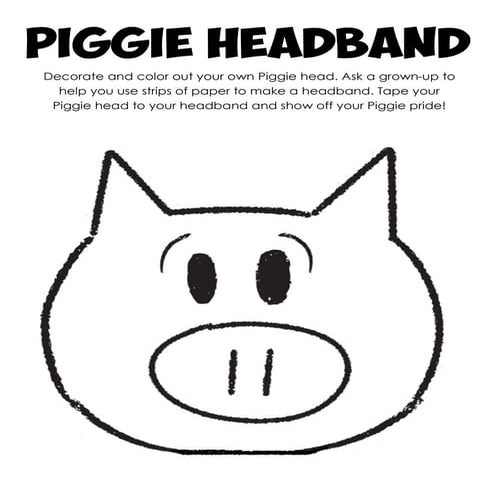 Elephant &amp; Piggie Headband