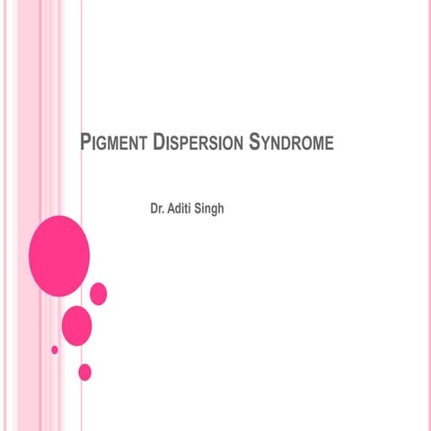 Pigment dispersion syndrome