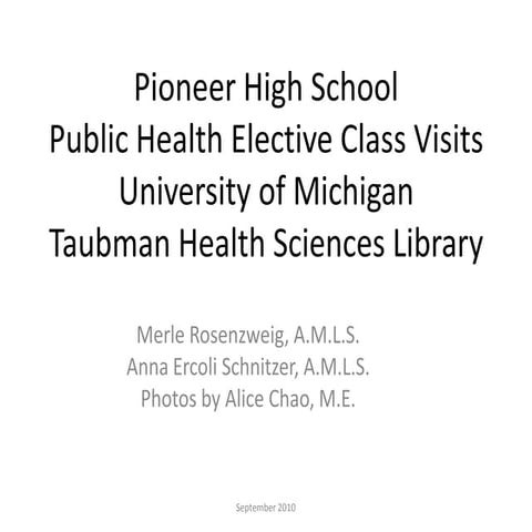 PiHi Students Visit THSL