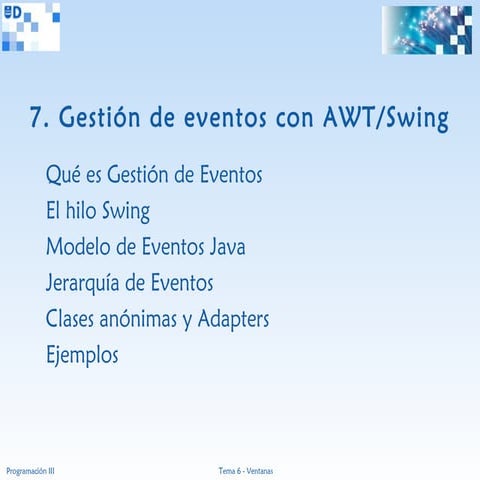 Programación III (Java) - 07 Eventos