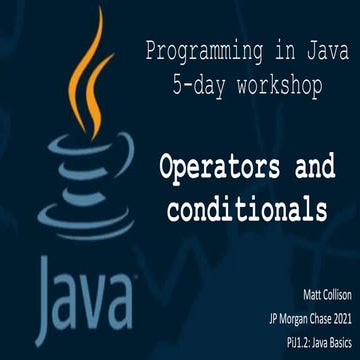 Pi j1.3 operators | PPT
