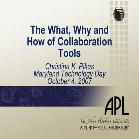 Pikas Maryland Tech Day 2007