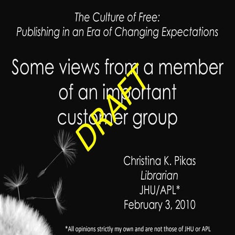 DRAFT PSP Presentation February 2010