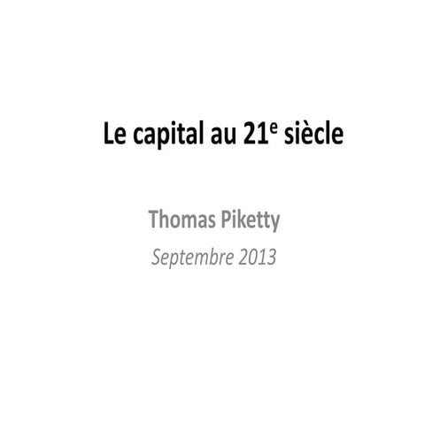 Le capital au 21e siècle