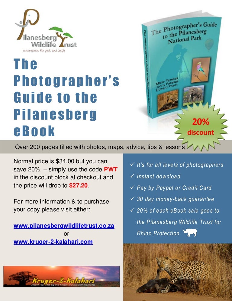 Pilanesberg Wildlife Trust Photographers Guide