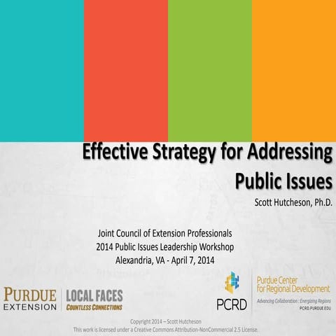 Effective Strategy for Addressing Public Issues