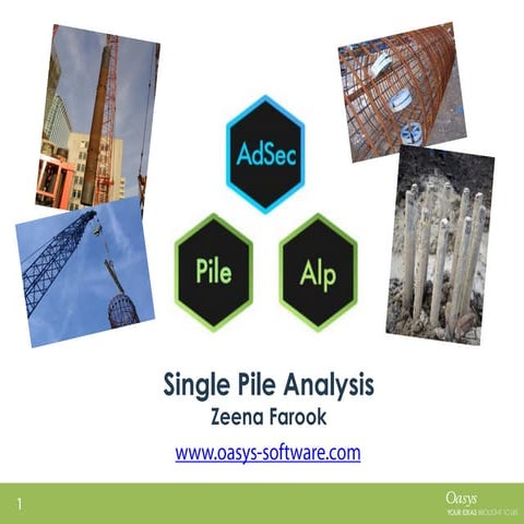Pile desing by adsec software from oasys website and webar | PDF
