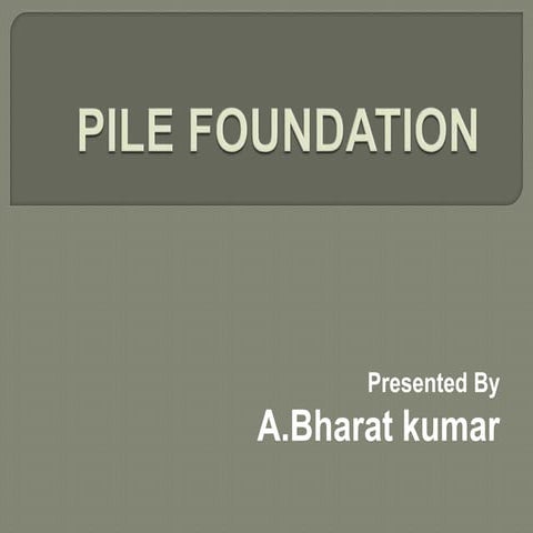 Pile foundation