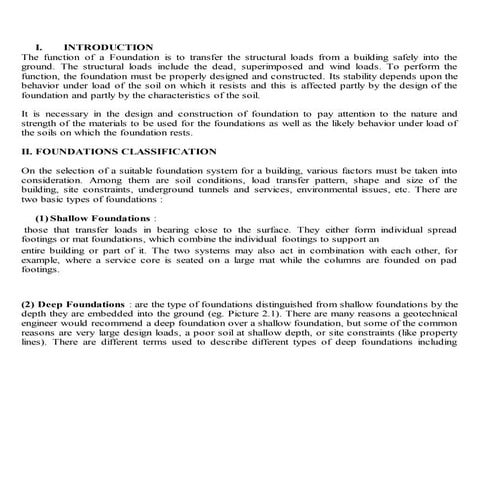 Pile foundation project_report