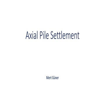 Pile settlement-ps