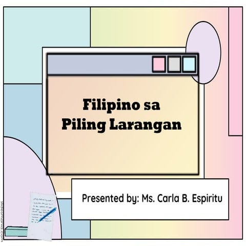 Filipino sa Piling Larangan | PPTX