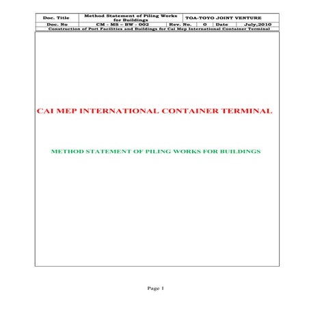 Piling work method statement   cm- ms- bw - 002