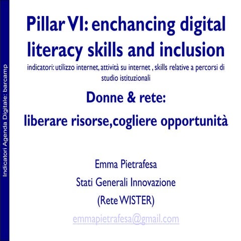 Barcamp Montecitorio: Pillar VI donne&rete_pietrafesawister-sgi