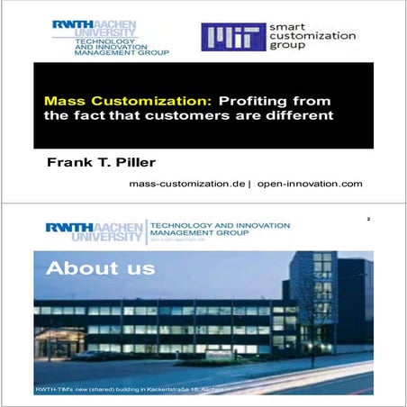 Product Customization, Personalization and Customer Centricity: Market Opport...