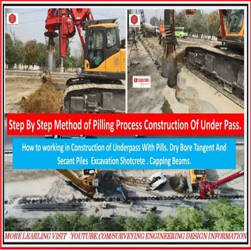Pilling Process Construction Of Under Pass.