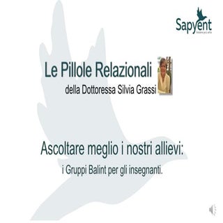 Le Pillole Relazionali di Sapyent -...