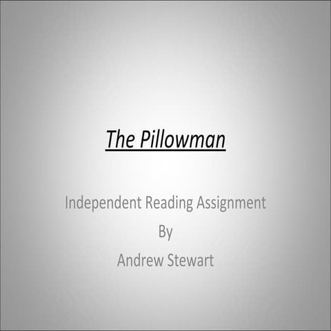 Pillowman project2