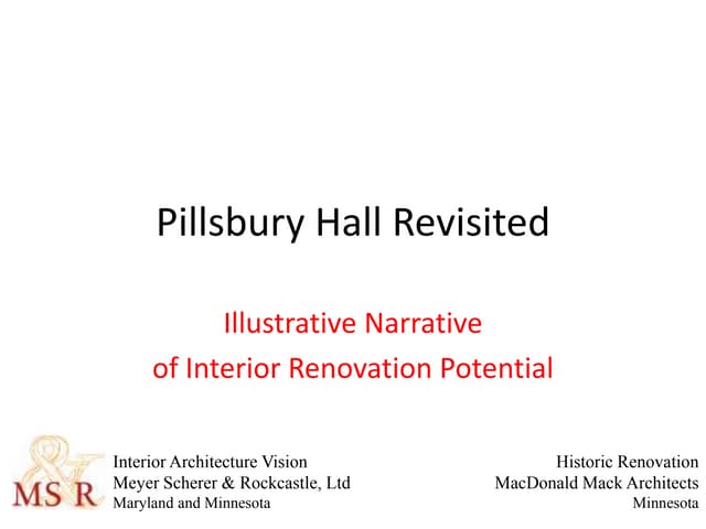 Pillsbury Hall Renovation