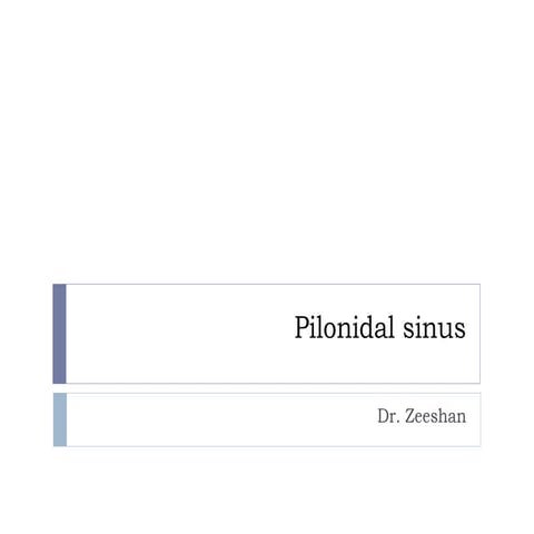 Pilonidal sinus | PPT