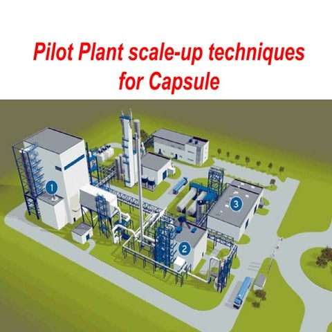 Pilot plant capsules