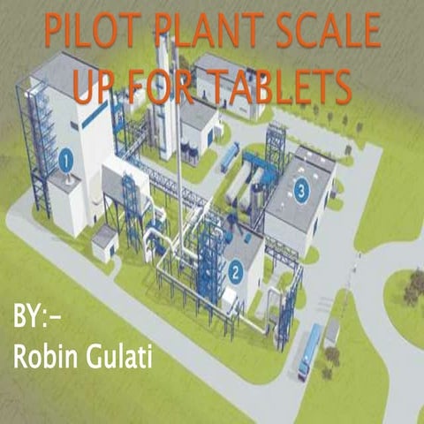 Pilot plant scale up for tablets