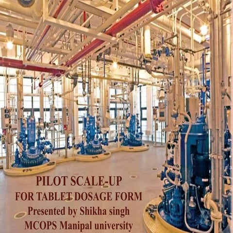 Pilot plant for tablet dosage form