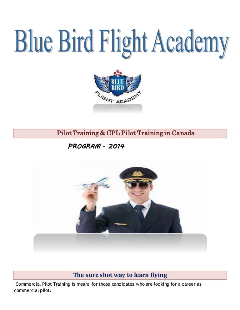 Pilot Training Commercial Pilot License Cpl Blue Bird Fligh A