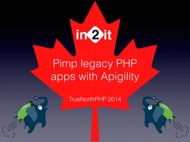Pimp legacy PHP apps with Apigility - TrueNorthPHP 2014