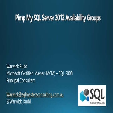 Pimp my AlwaysOn Availability Groups