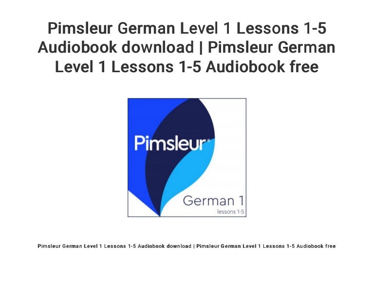 pimsleur german phase 3