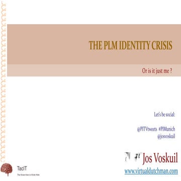 Pi munich 2016 the plm identity crisis