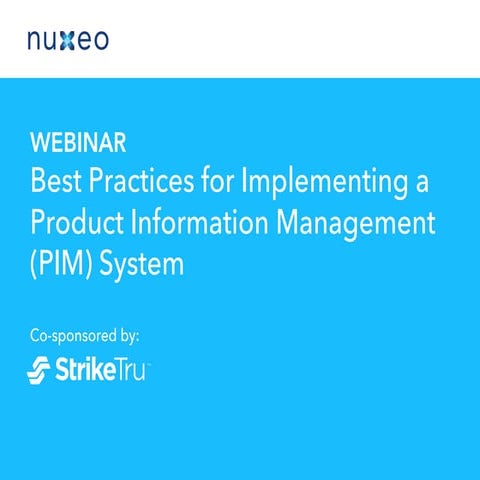 Best Practices for Implementing a Product Information Management System