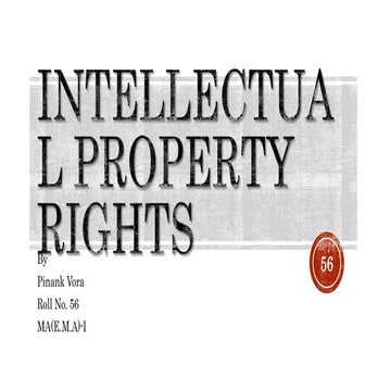 Intellectual Property Rights in the Media Industry