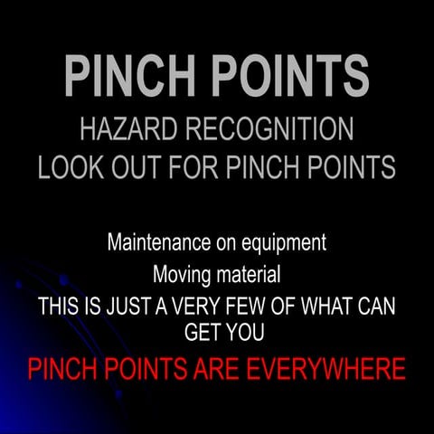Workplace Safety: Identifying and Avoiding Pinch Points to Prevent ...
