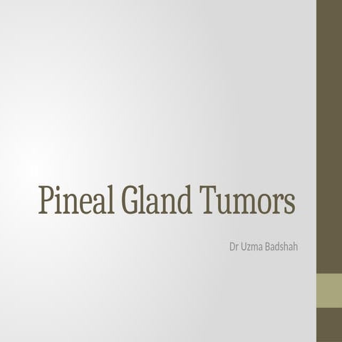 pineal gland tumors ( pineal gland )- approach | PPTX