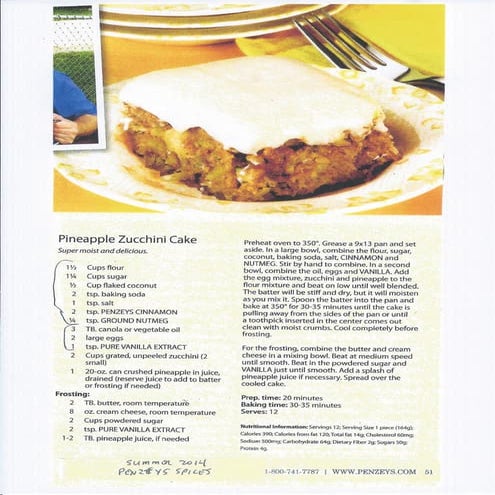 Pineapple zucchini cake